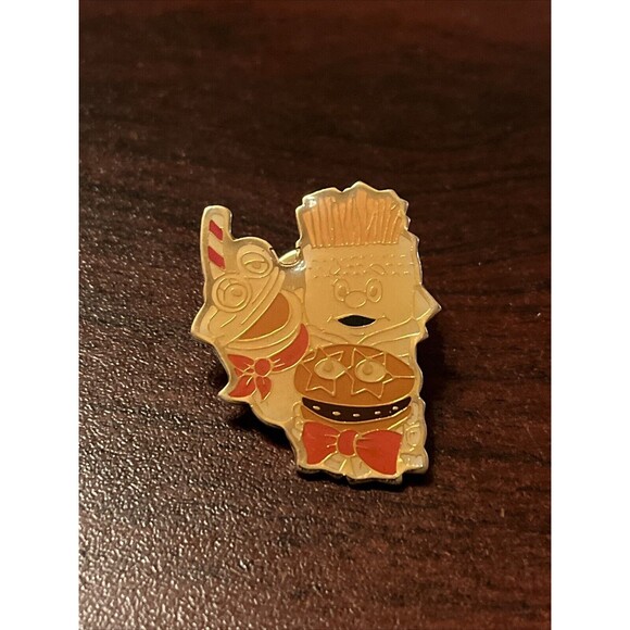 Vintage McDonald’s French Fries Milkshake Burger‎ Mascots Employee Lapel Hat Pin - Picture 1 of 3